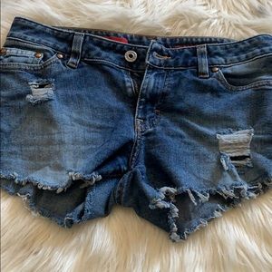 Ripped jean shorts super comfy